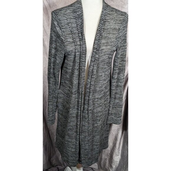 Jenny Boston Black And Grey Longline Cardigan - Picture 5 of 5